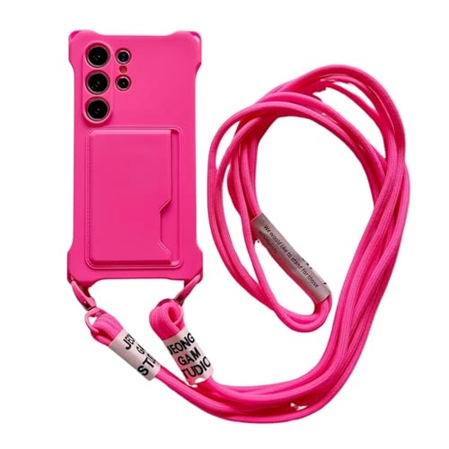 Miagon Crossbody Wallet Phone Case for Samsung Galaxy S22 Ultra