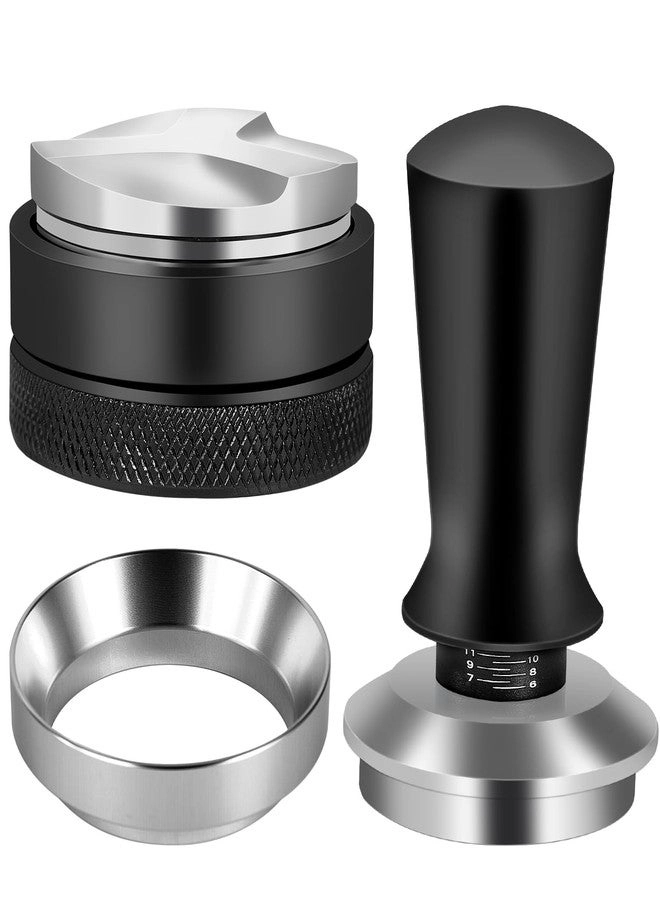 Reoszeank Knock Box - Fits 51mm + Tamping Station + Coffee Tamper + Distributor + WDT Distribution Tool + Dosing Funnel + Puck Screen