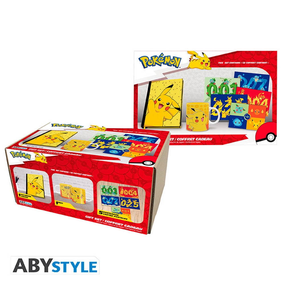 ABYstyle Notebook - A5 + Mug - 320Ml + Postcards - Pikachu