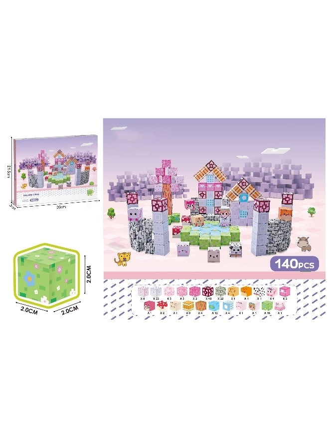 Magnetic Building Cubes - 140 pcs