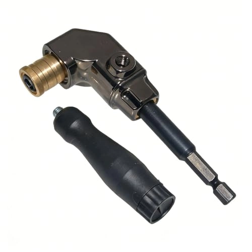 Right Angle Drill Adapter - 90 Degree 1/4" Hex Alloy Steel