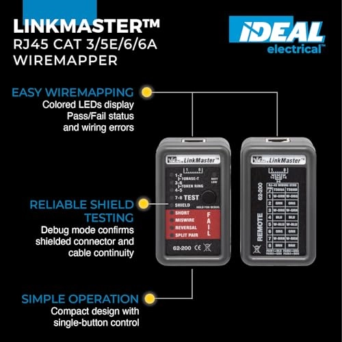 Link Master Tester - UTP & STP Wire Map Tester
