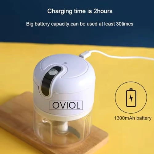 Mini Electric Chopper - 250 ML Battery Powered