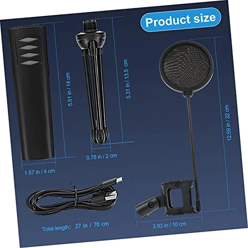 Computer microphone - USB Black Stand Set