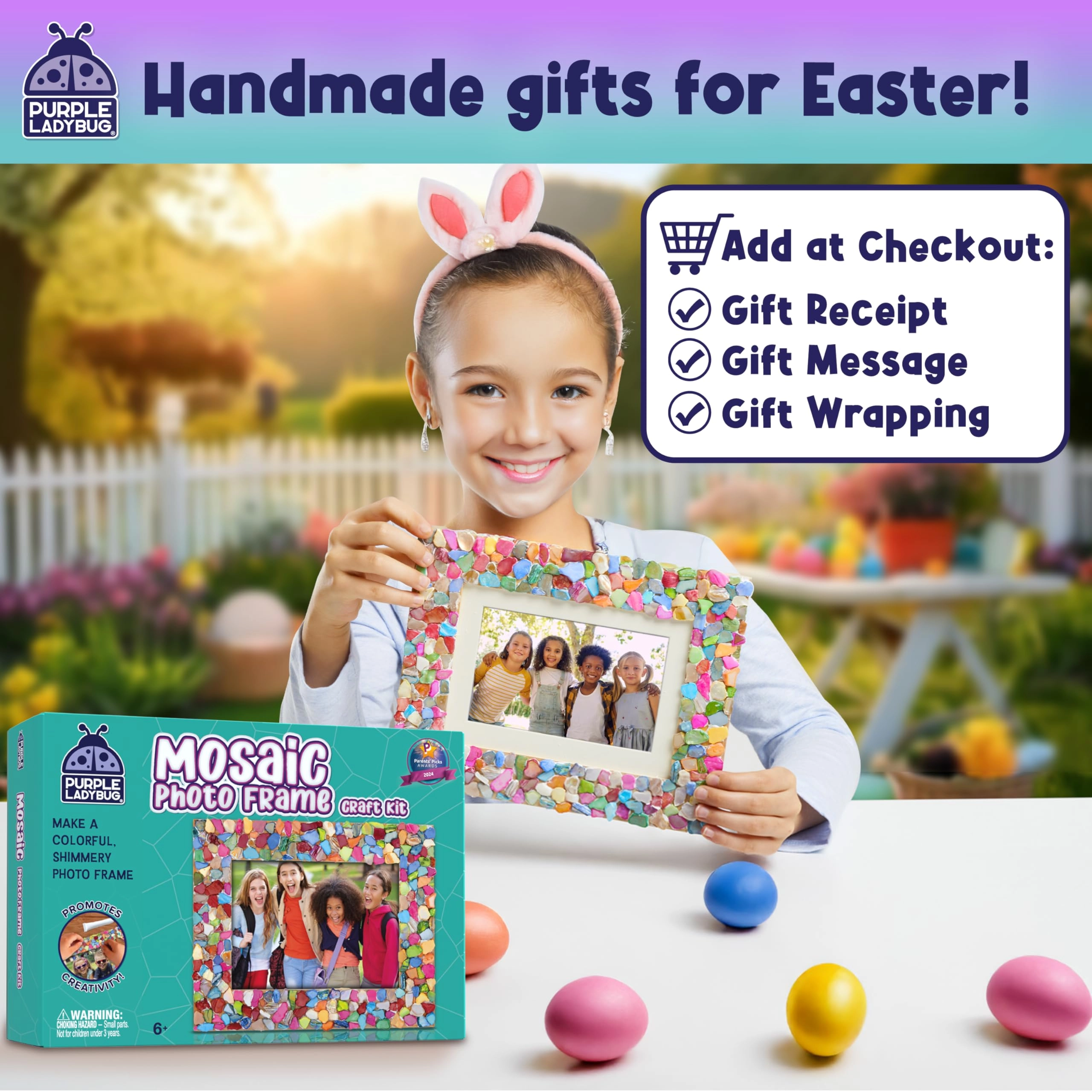 Decorate Your Own Mosaic Photo Frame - Colorful, Mosaic Shell 1