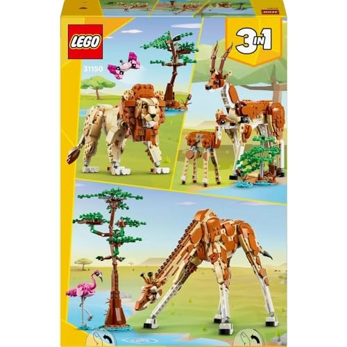 Wild Safari Animals (31150) - 3in1 Giraffe Gazelle Lion