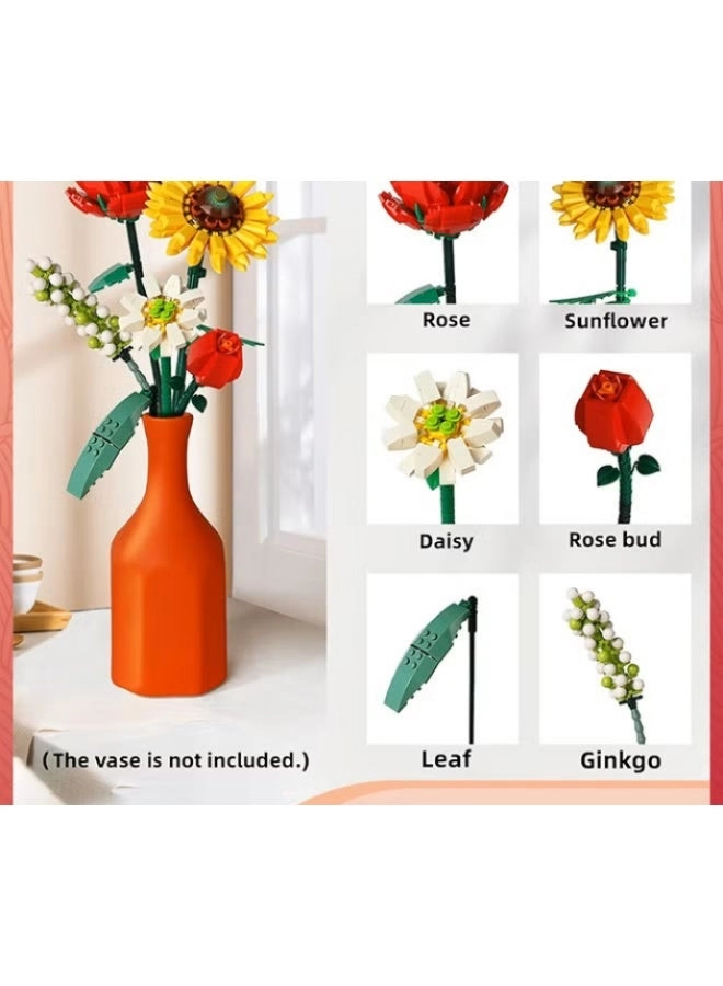 Flower Bouquet Building Blocks - 568 pcs