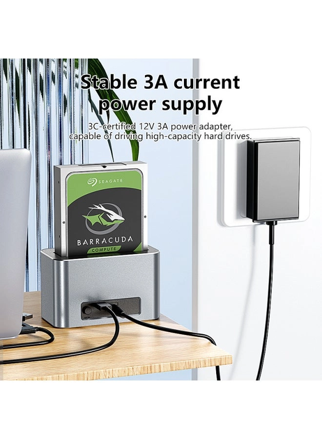 Dual-disk USB 3.0 Hard Disk Base