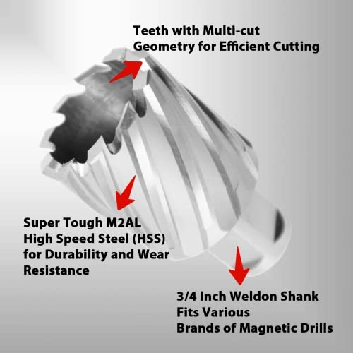 Annular Cutter - 1-3/8" x 1" HSS Weldon