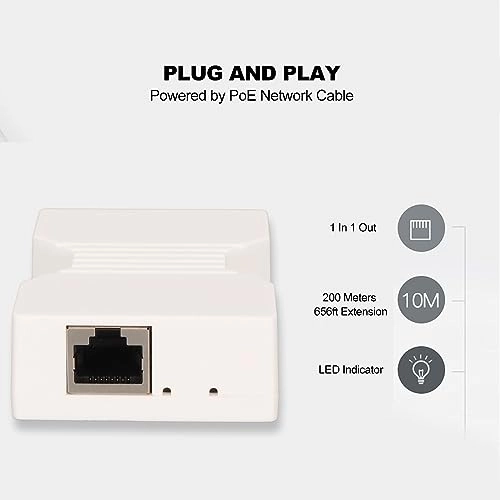 PoE Signal Extender - 2 RJ45 Ports IEEE 802.3af IEEE 802.3at 10/100M