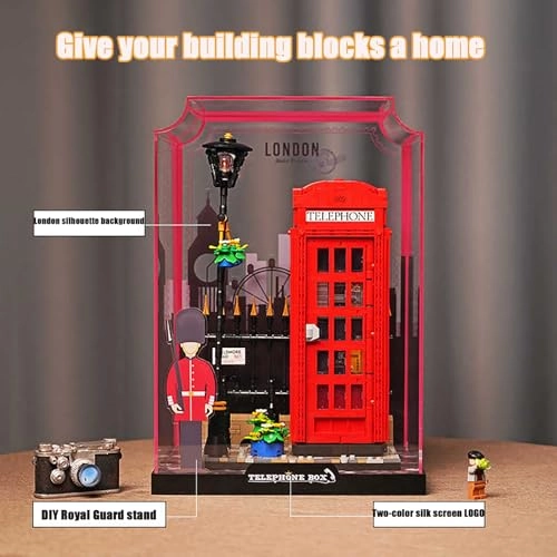 Acrylic Display Case for Lego 21347 - 24.6 x 26.6 x 36 cm