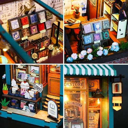 DIY Dollhouse Miniature Book Nook - Holiday 1:32