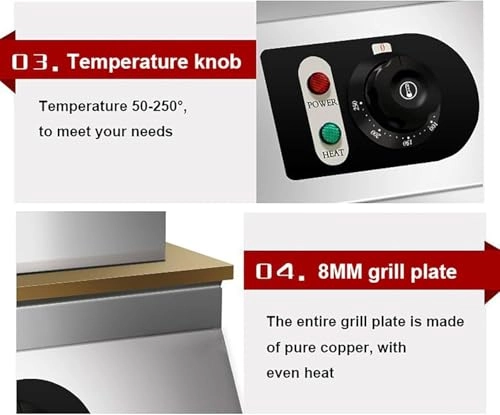 Electric Souffle Maker - 1700 watts 50-250℃ Non Stick