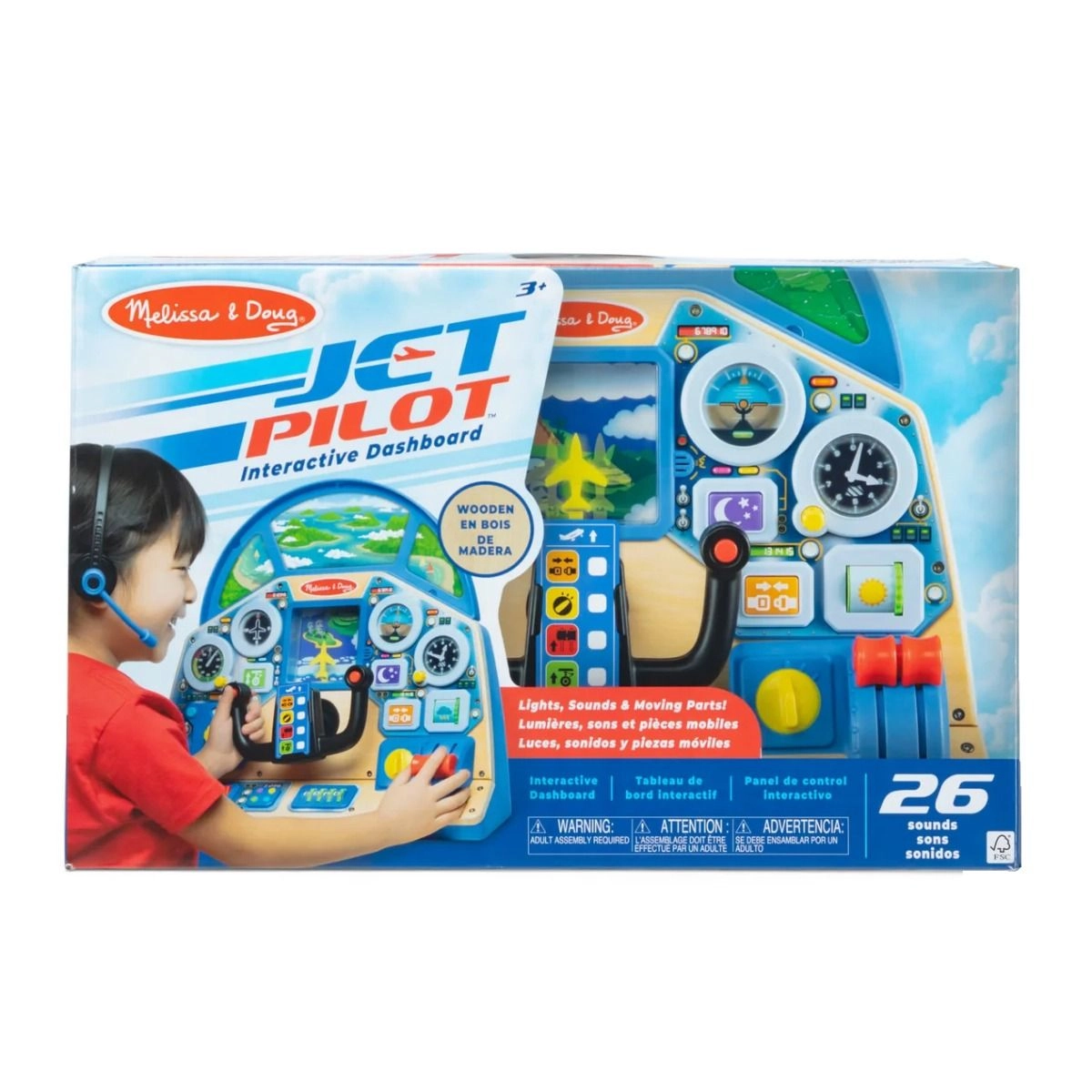 Jet Pilot Interactive Dashboard - Suitable for 3 years & above