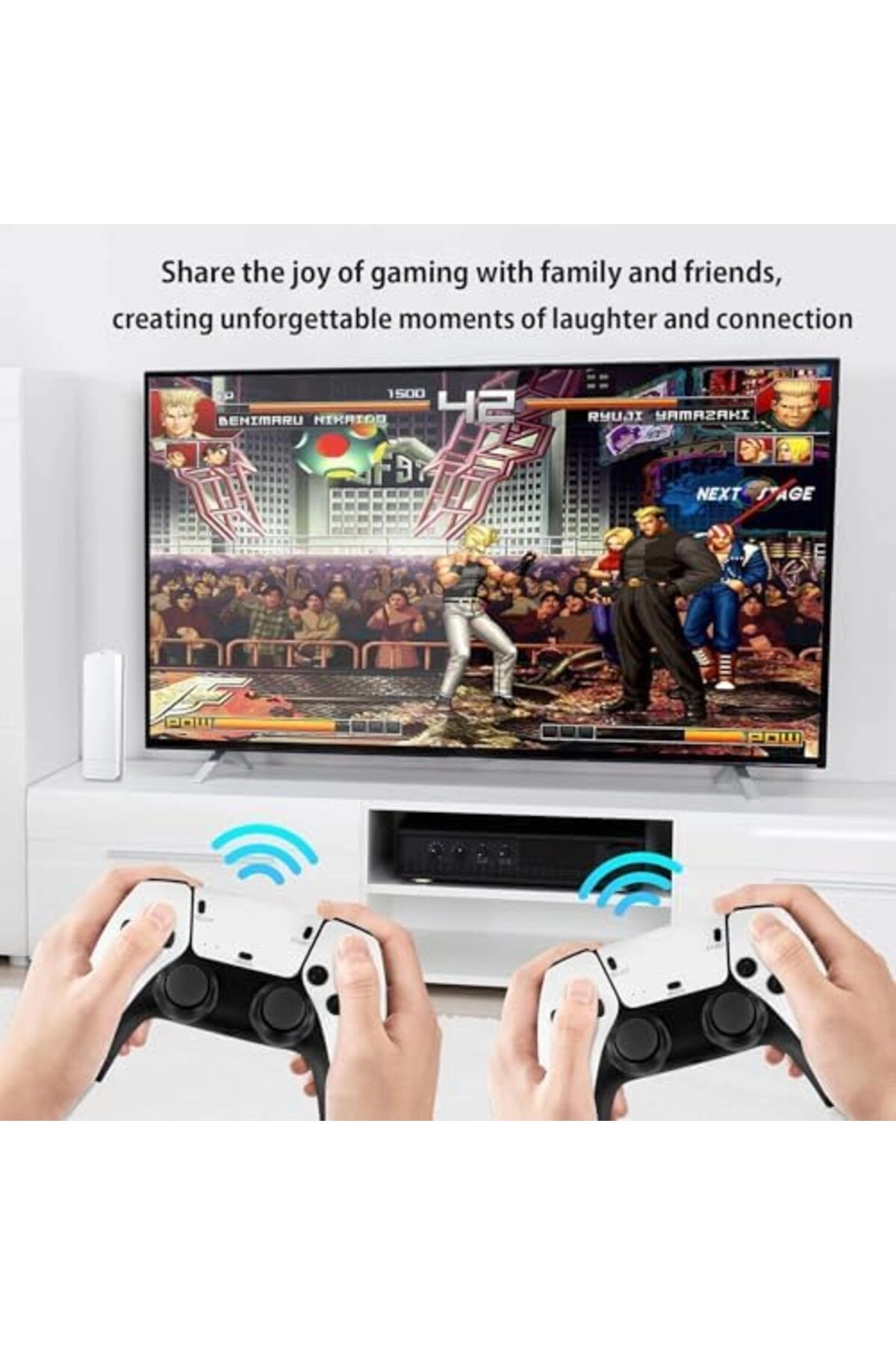 DWH Retro Gaming Console - 1080p HD Plug & Play 2-Player