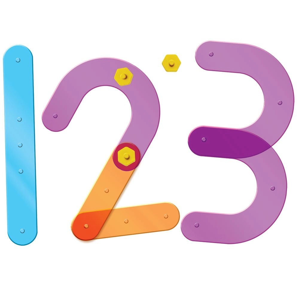 Number Construction Set - Suitable for 3 years and above 55 Pcs