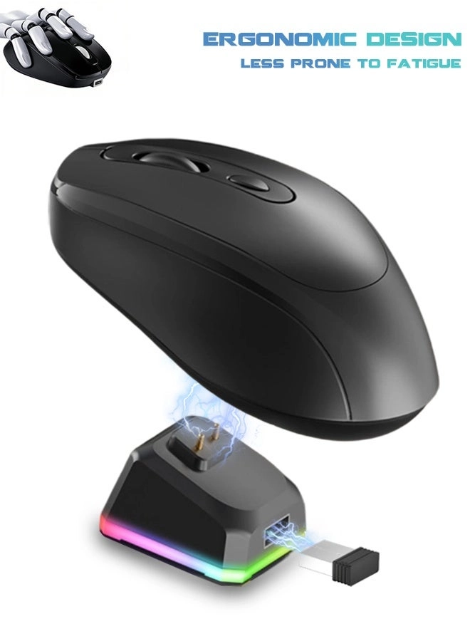 SUNDAREE Wireless Gaming Mouse - 2.4G Bluetooth USB-C Wired