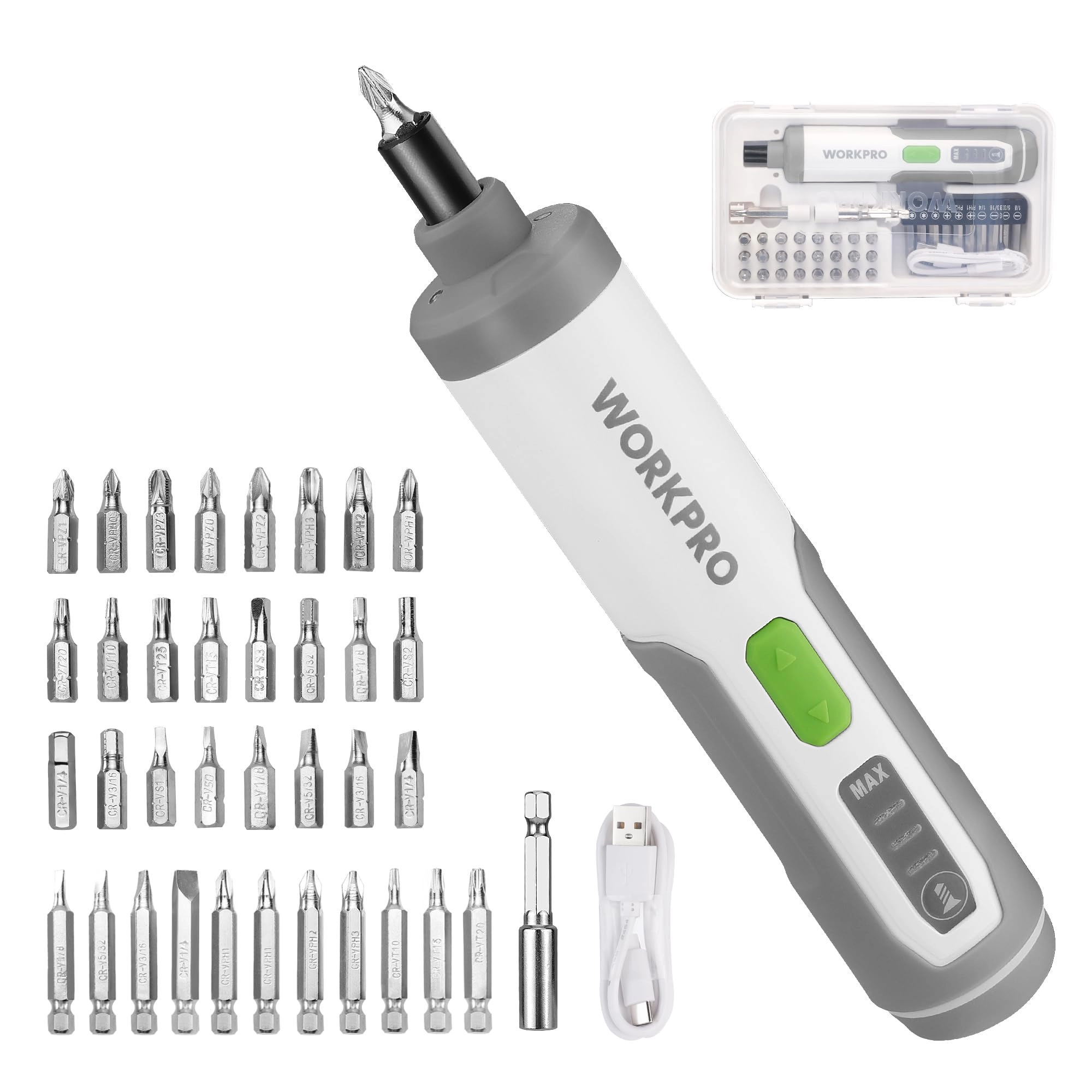 Electric Screwdriver - 3.6V Rechargeable 35 Bits