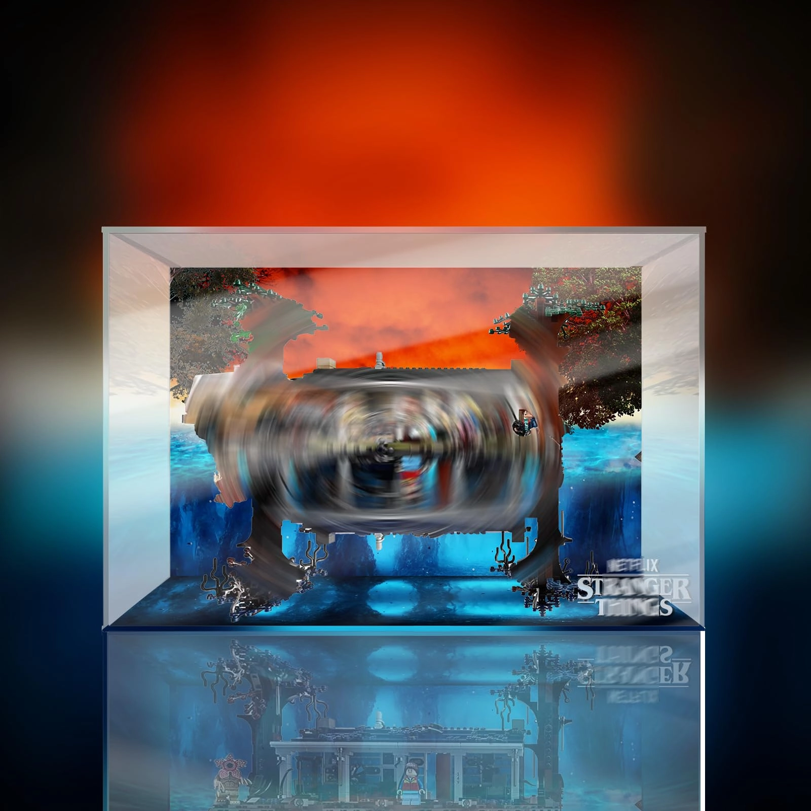 Generisch Acrylic Display Case - 75810 Stranger Things 50 x 28 x 38 cm