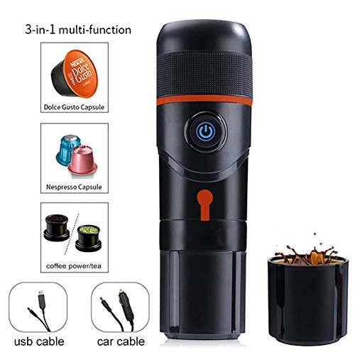 Portable Electric Coffee Machine - Rechargeable One-button 30s Extraction