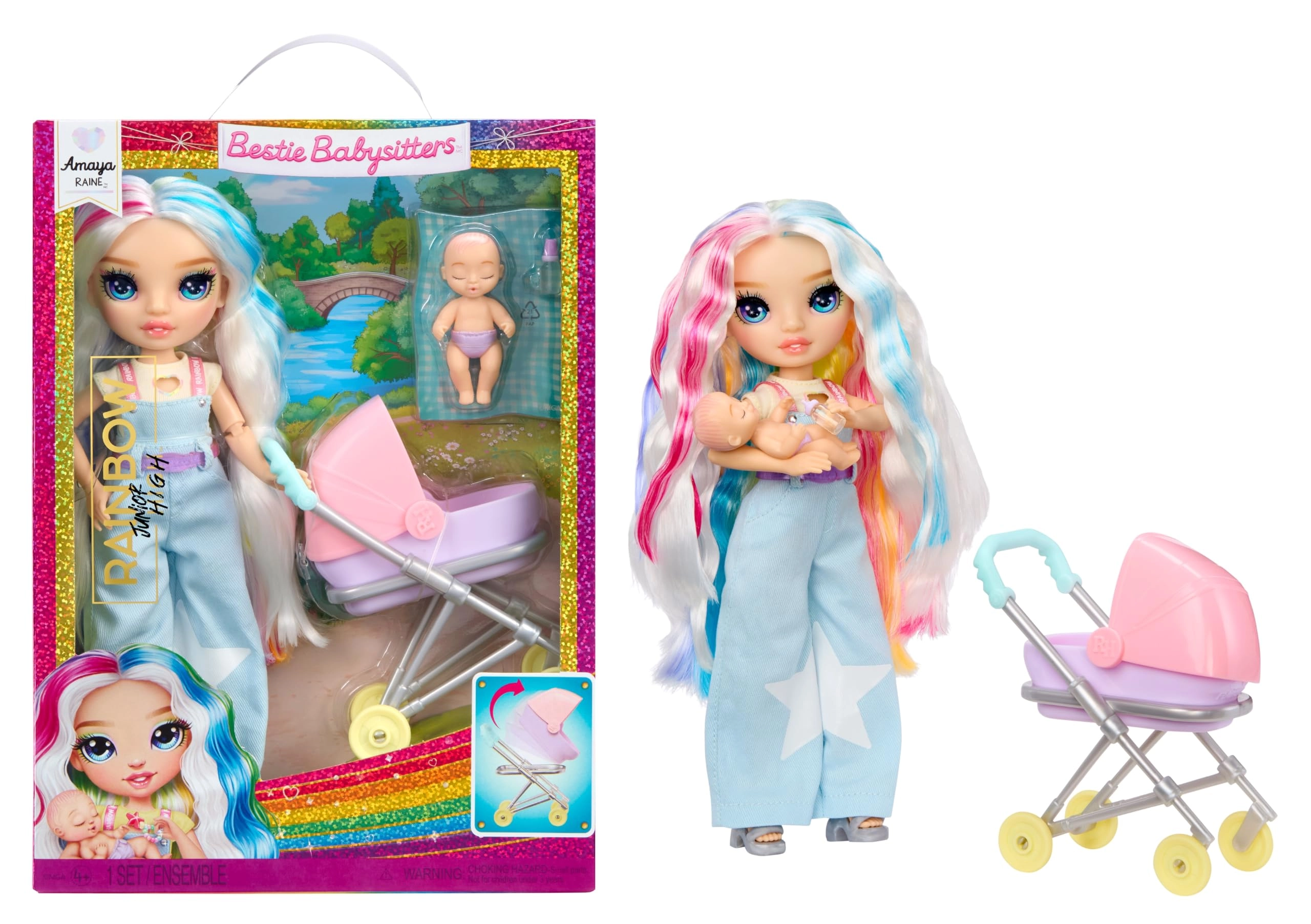 MGA Entertainment Amaya Raine Fashion Doll - 9” Babysitter