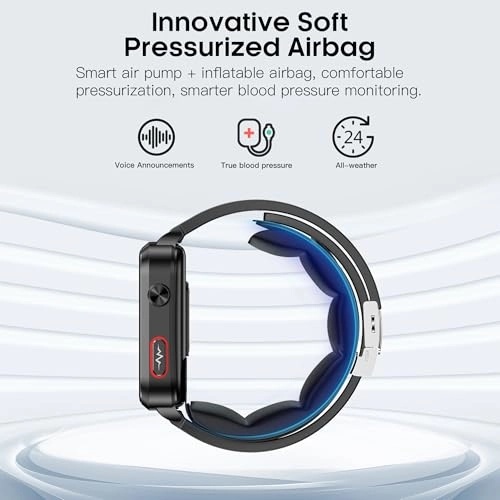 Blood Pressure Smart Watch - Air Pump Air Bag Voice Broadcast 24/7 Heart Rate