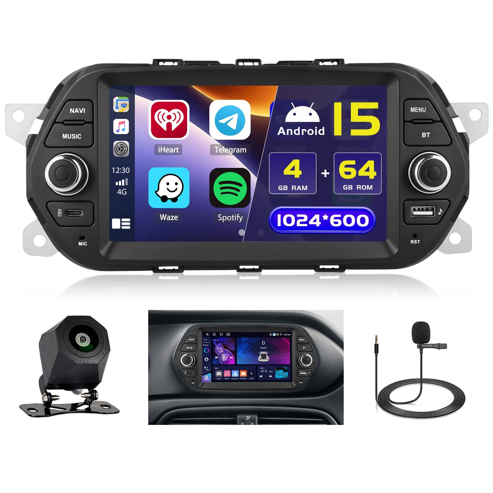 Hikity Android Car Radio - Bluetooth 5.0 Smartphone USB