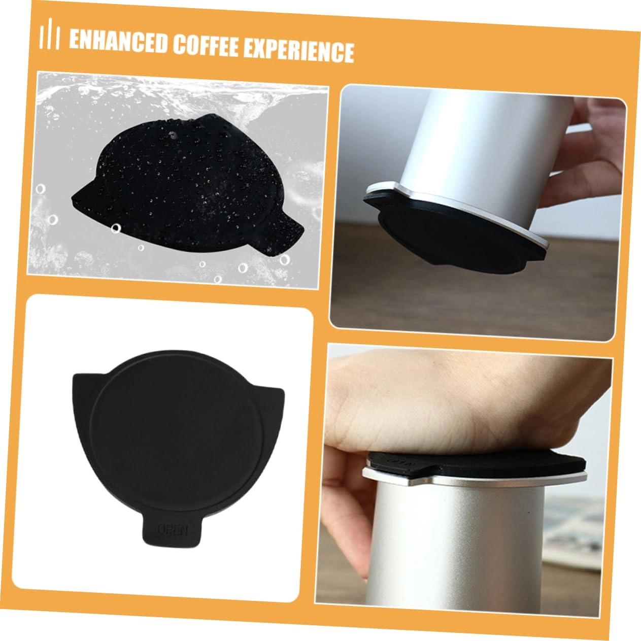 Coffee Dosing Cup Lid - Food Grade Silicone For Espresso Machine