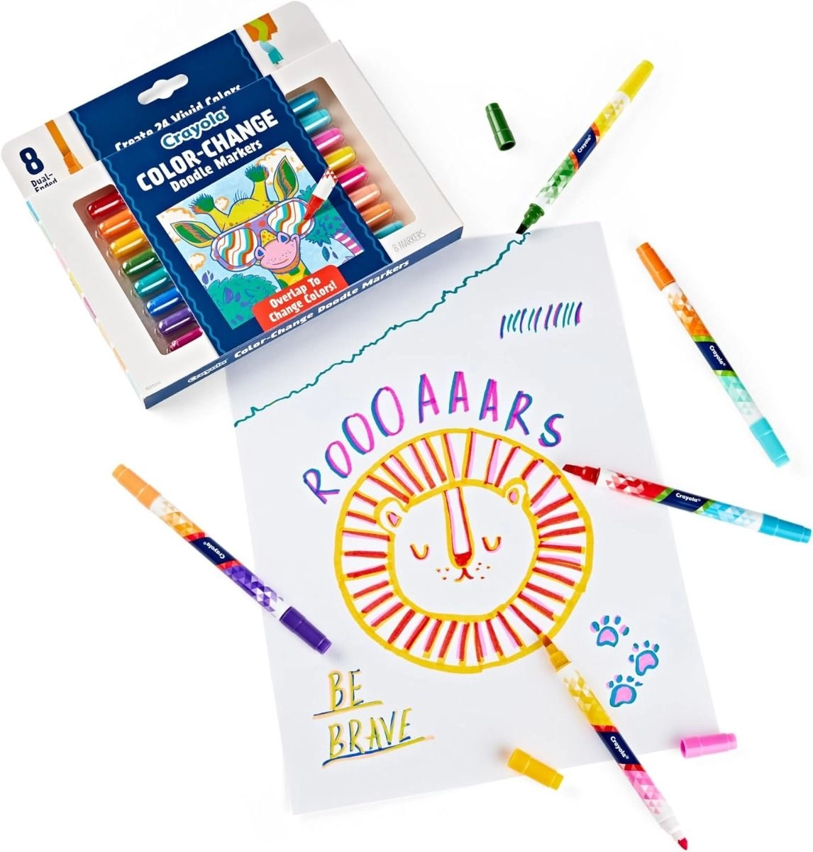 Color Change Doodle Markers - Multi Colour chisel tip