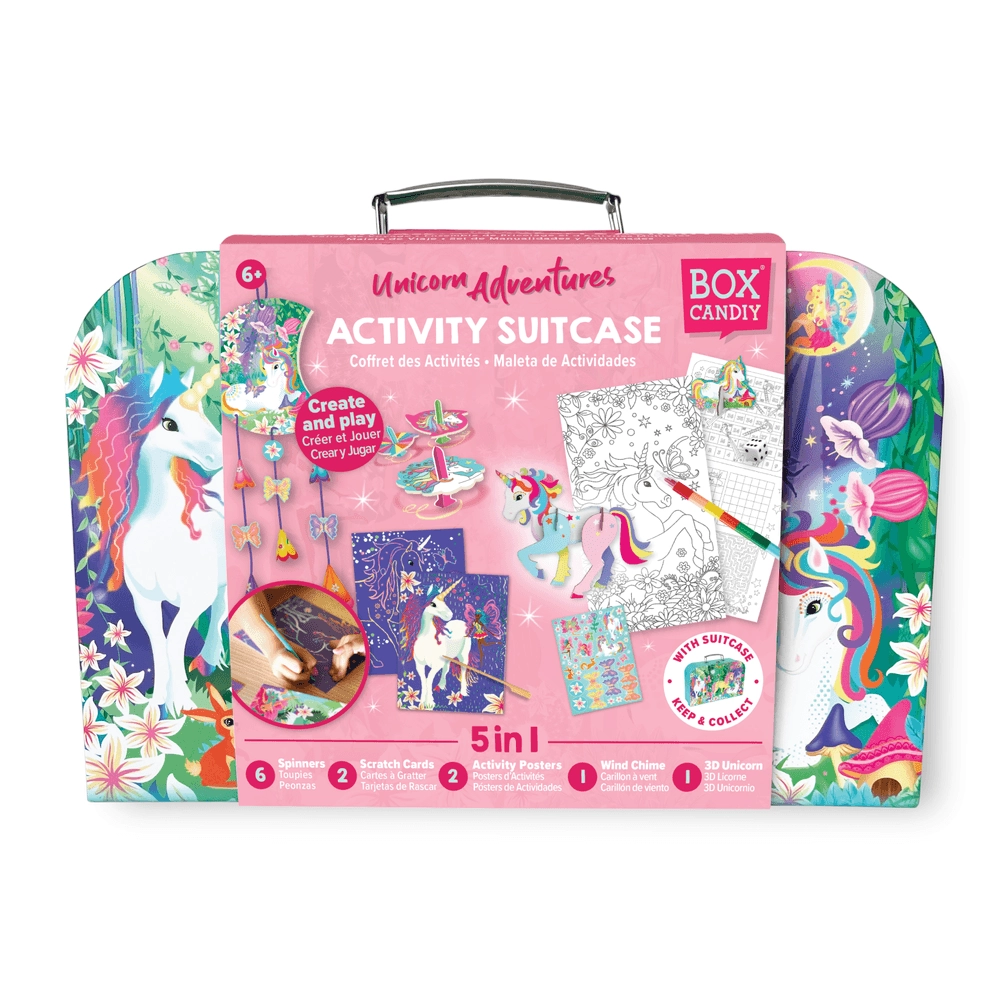 Box Candiy Unicorn Adventure - Travel Suitcase Multi Craft and Activity Set