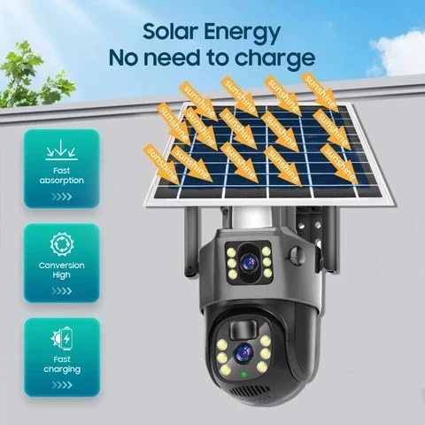 4G Sim Enabled Solar Chargeable CCTV Security Camera