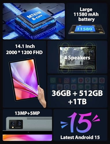 M602-EEA Tablet 14" LTE 12GB RAM 512GB