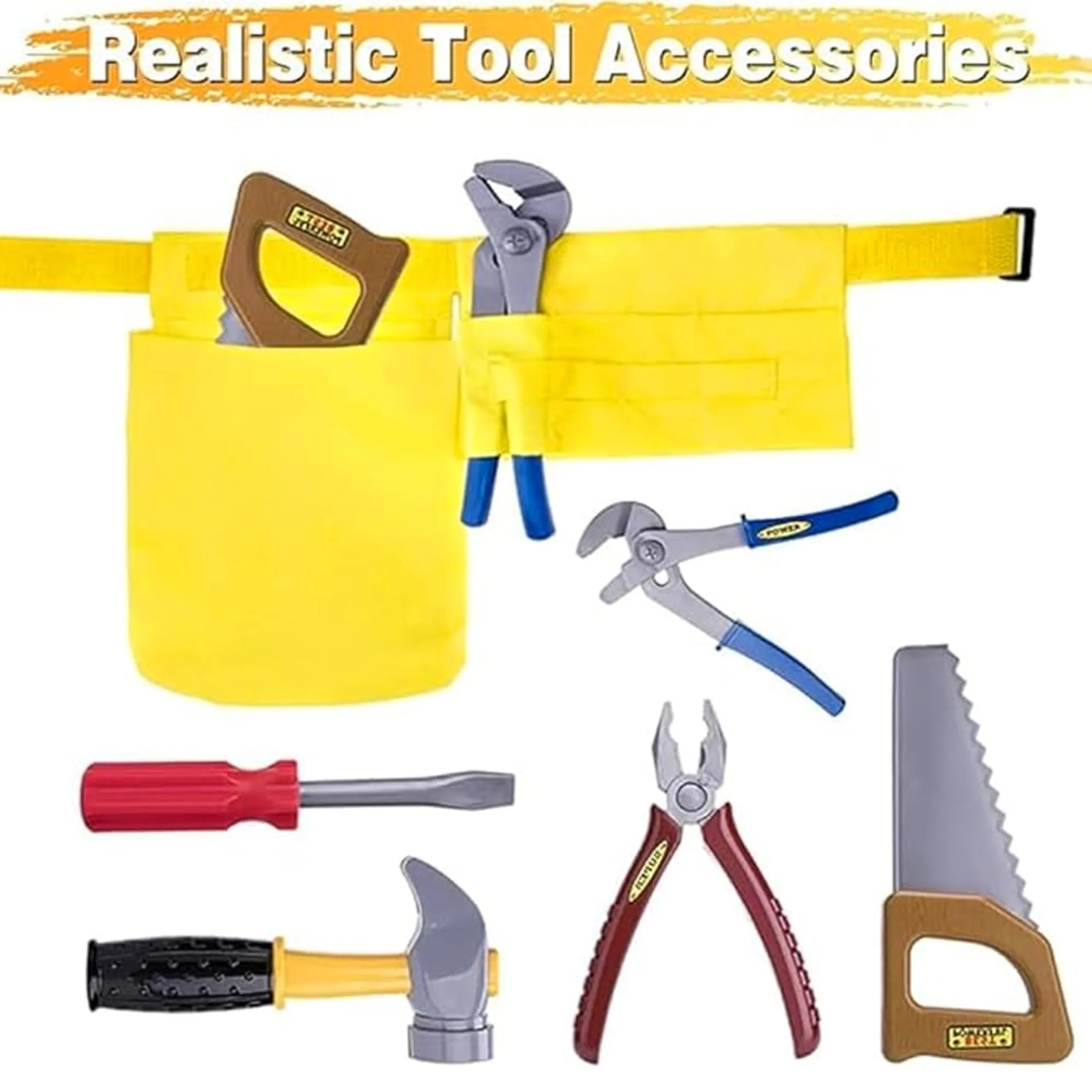 Construction Worker Costume For Kids - 7 pcs (40487959-BGCNSTRWRKSET)