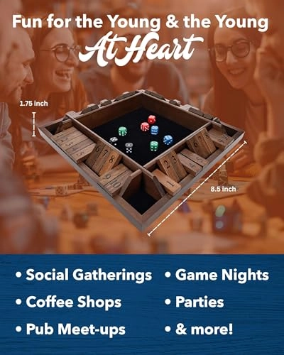 Shut The Box: Classic - 4 Player Dice Game