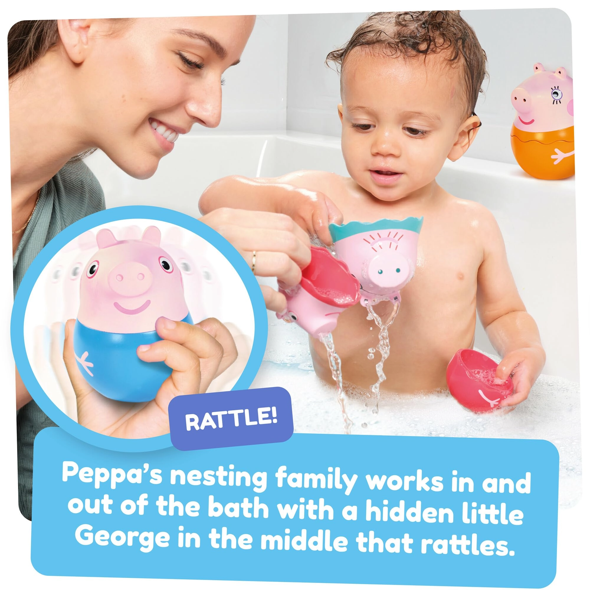 Peppa Pig Nesting Family - Small Pink 18 Months and Up