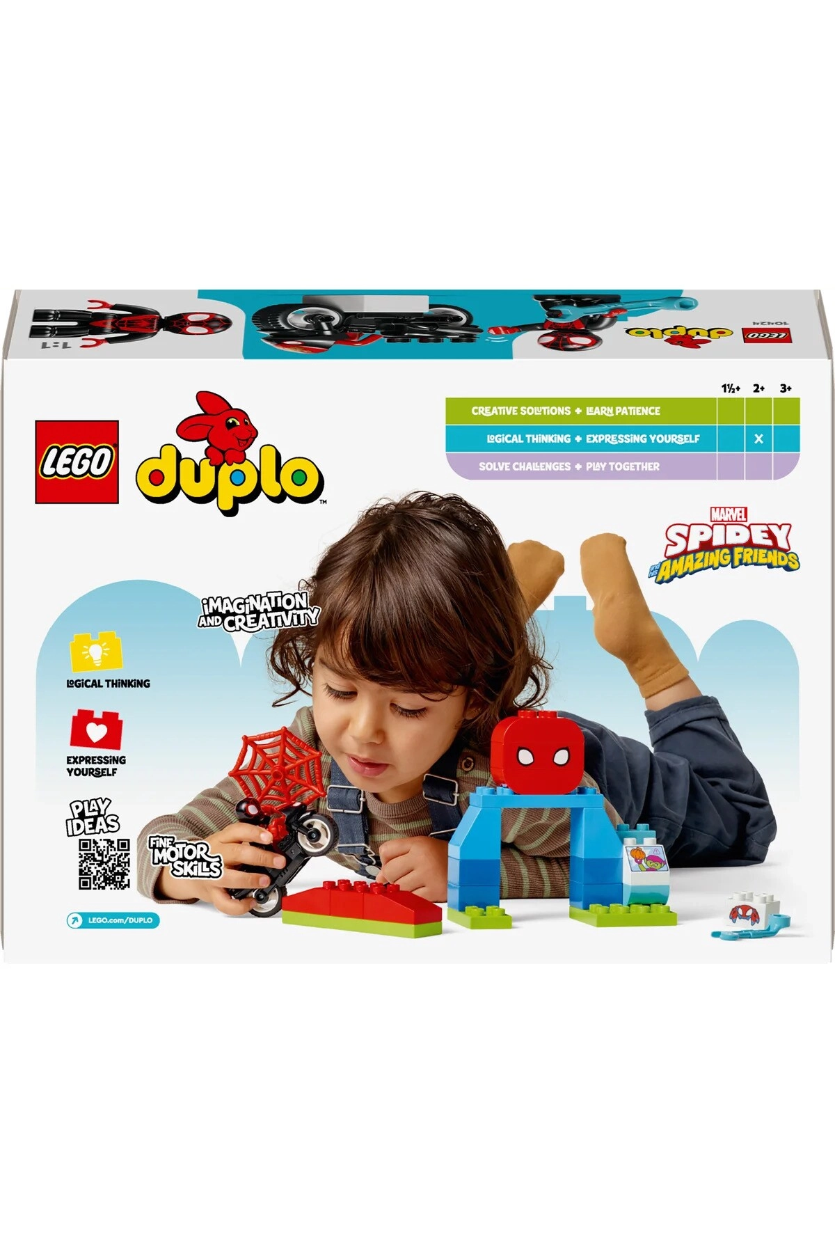 LEGO DUPLO Spins Motorcycle Adventure (10424) - Spider-Man