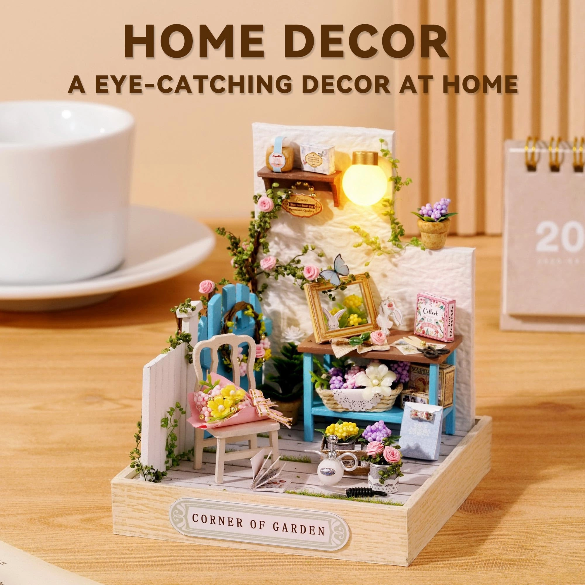 DIY Miniature House Kit - Vintage Coffee Shop