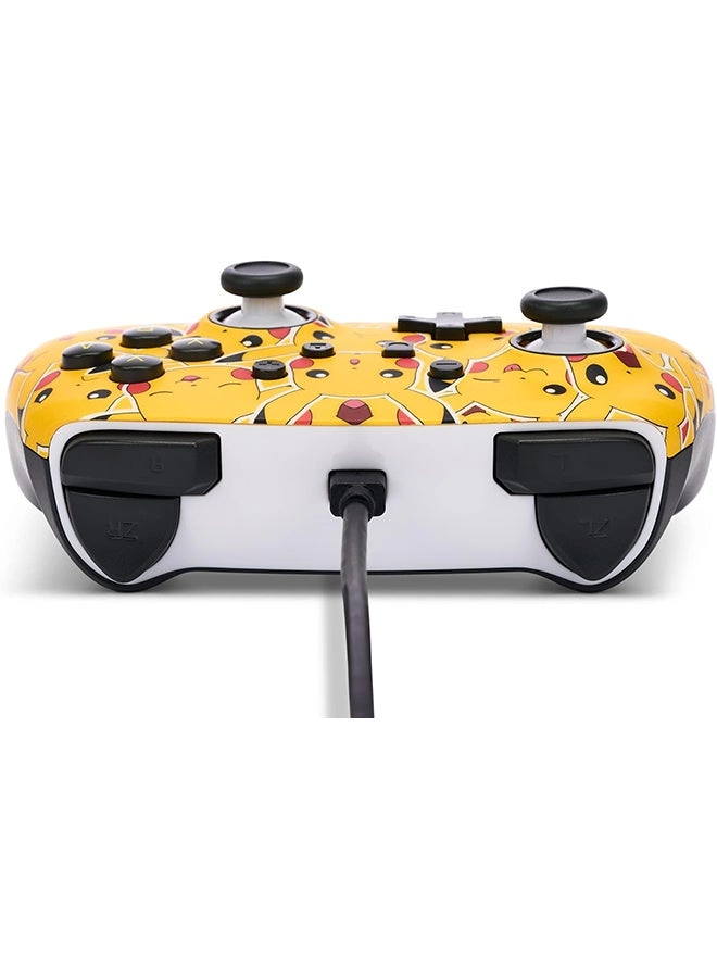 Nintendo Switch Enhanced Wired Controller Pikachu Moods