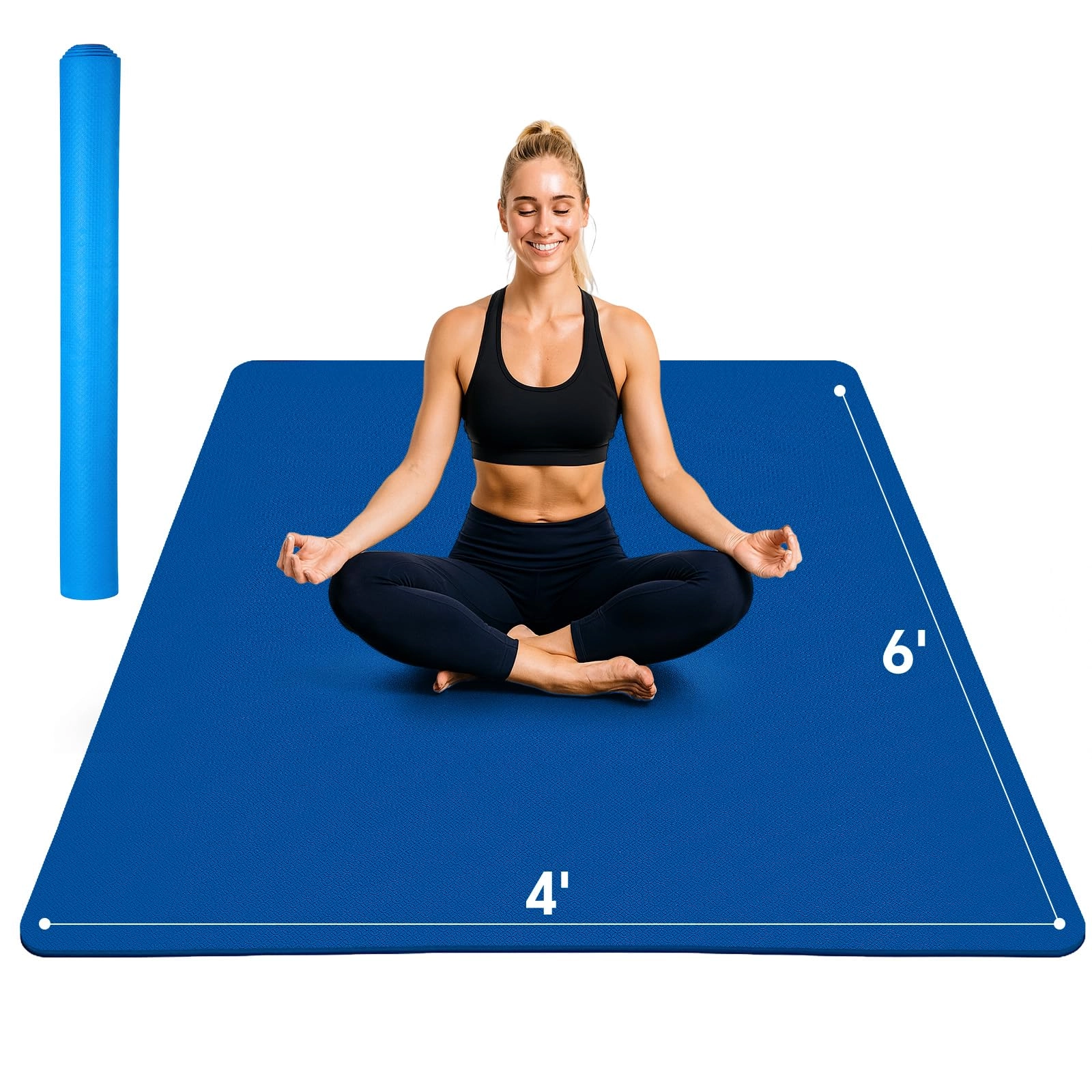 Extra Large Yoga Mat - Thermoplastic Elastomers 6mm