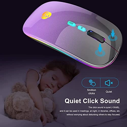 LED Wireless Mouse - Bluetooth