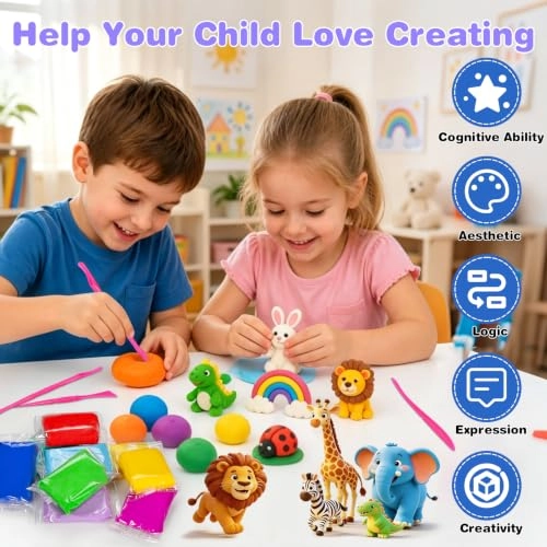 Air Dry Clay - Ultra Light NonToxic 96pcs.