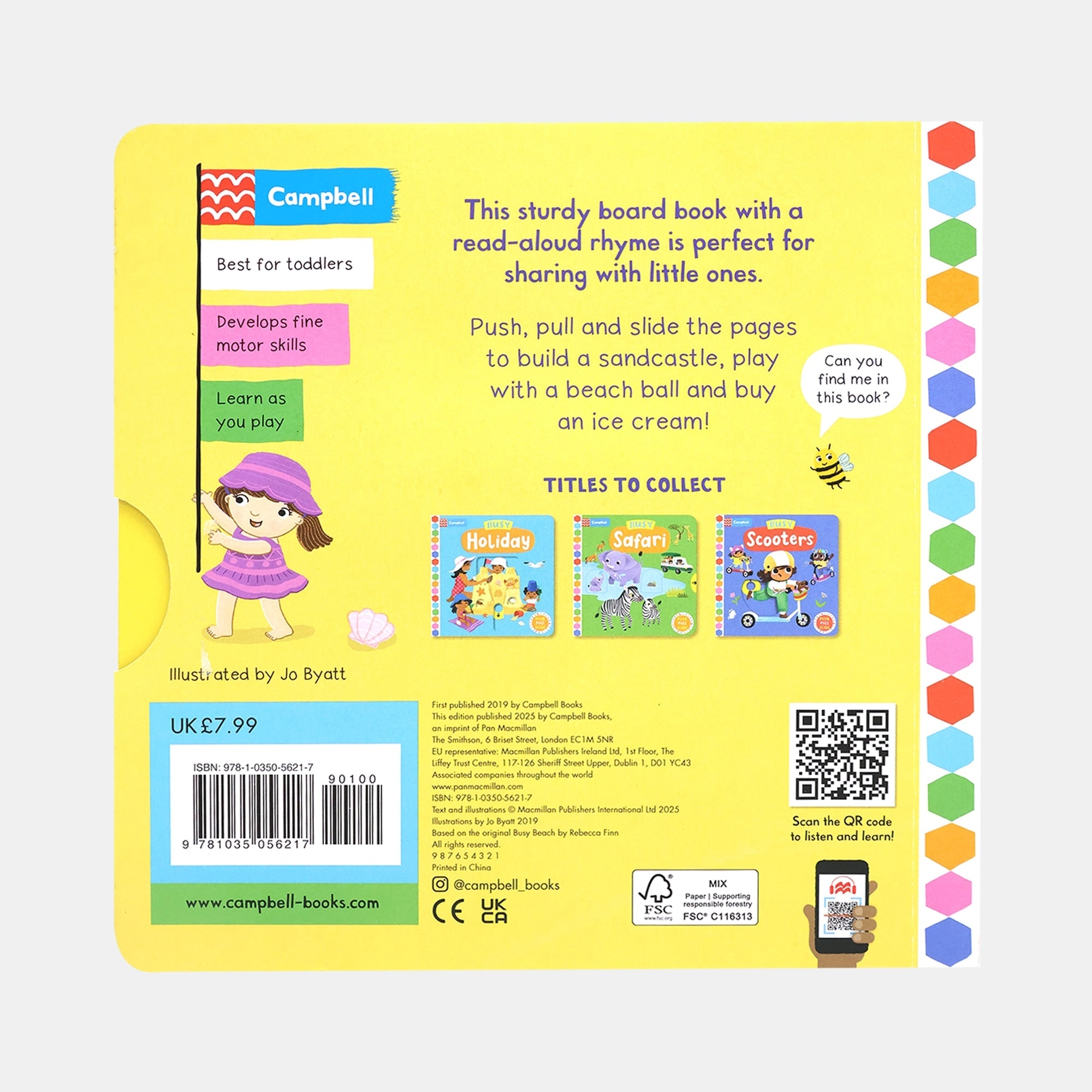 Busy Beach - A Push, Pull, Slide Book