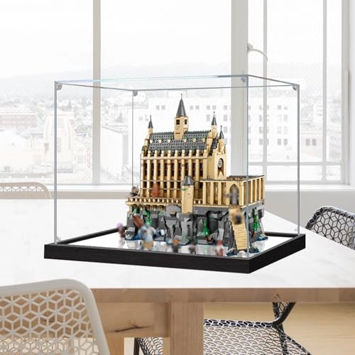 Acrylic Display Case - Dustproof 50 x 25 x 45 cm With Background+mirror