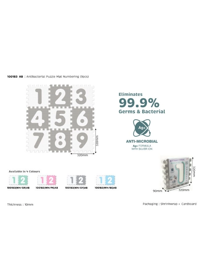 Mix Textured Numbers Puzzle Baby Mat - 3 +