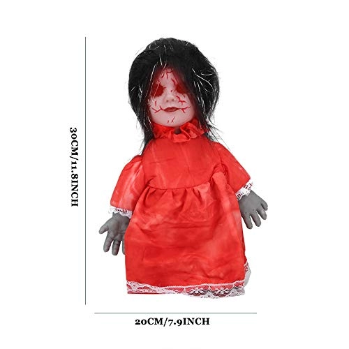 Scary Walking Doll - Battery Operated Voice Control Black Hair