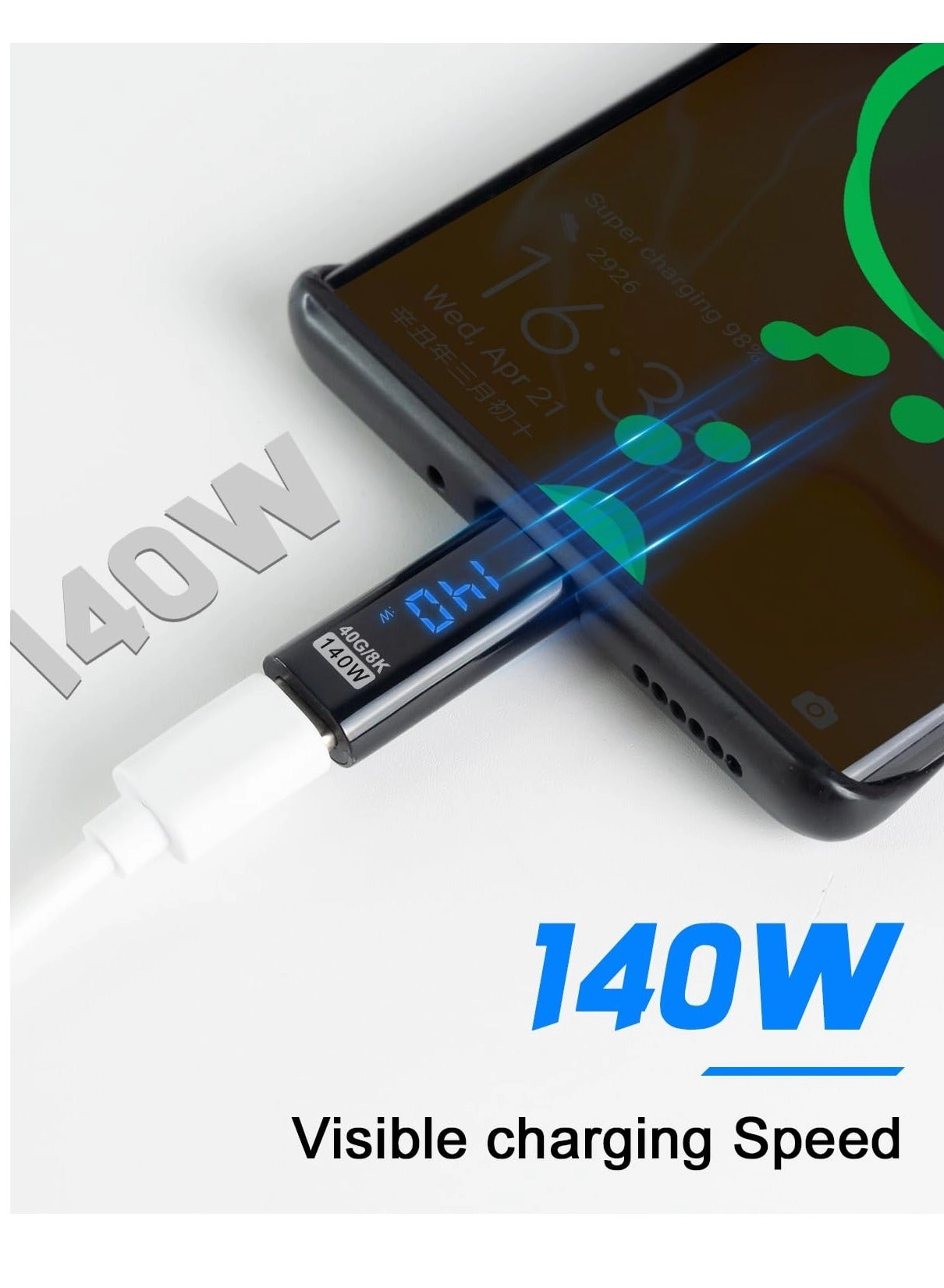 Charge Cable 140W USB-C to USB-C (2-Pack)