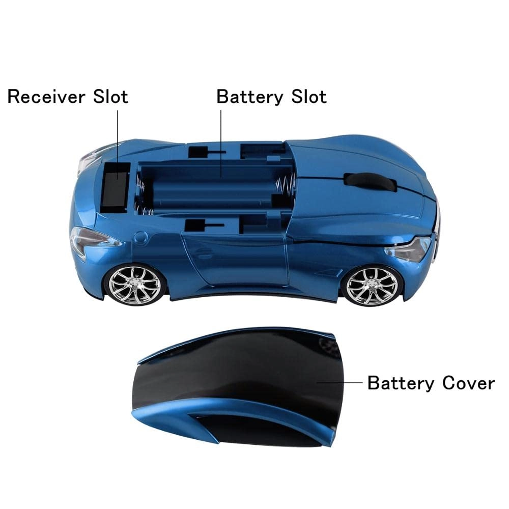 Roadster Sports Car Shape Mouse - Wireless