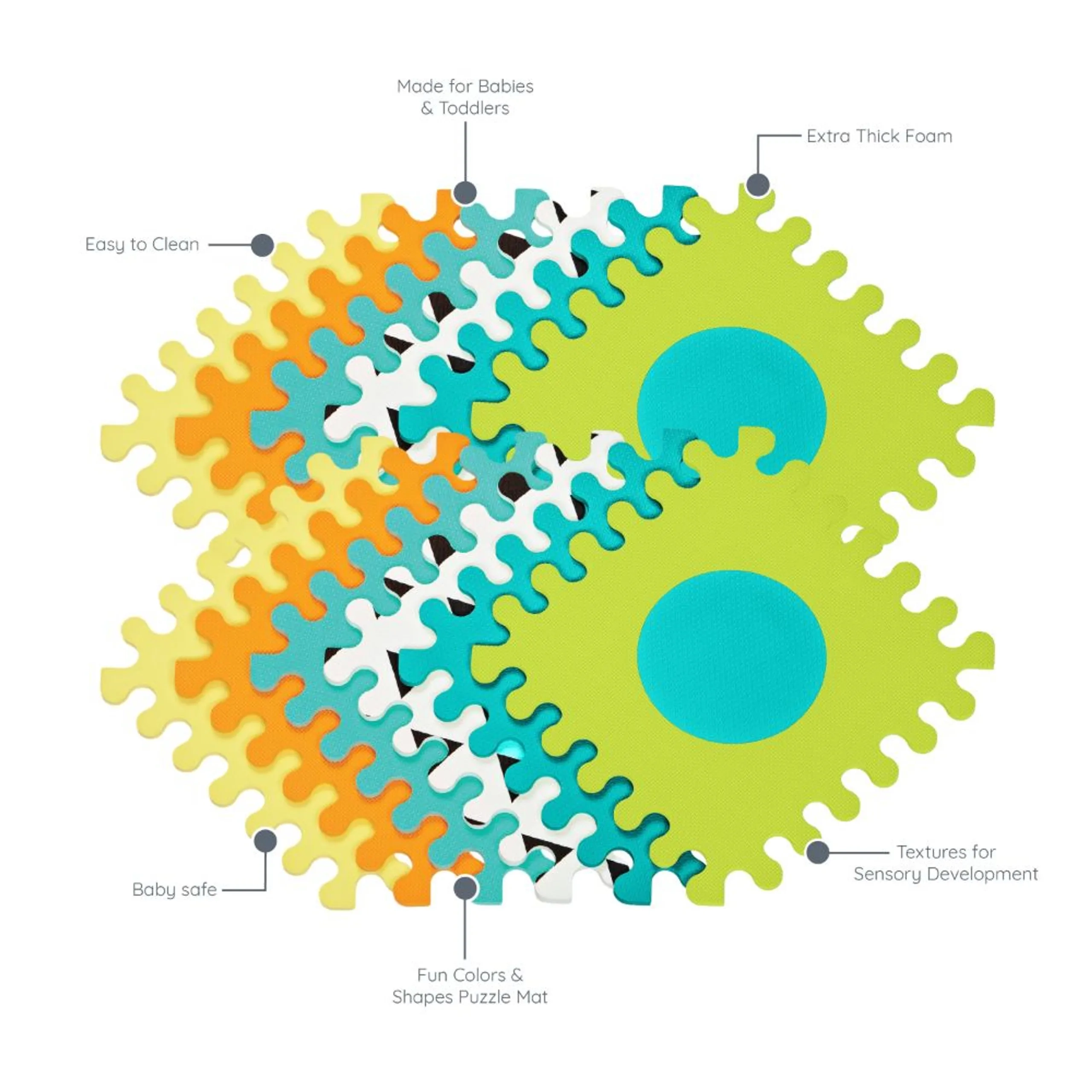 Soft Foam Puzzle Mat - 0 months