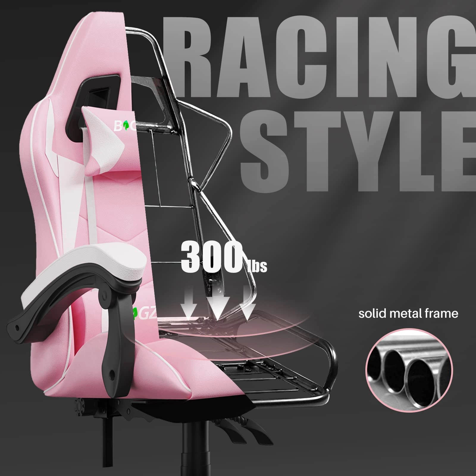Gaming Chair - Ergonomic Height Adjustable Without Footrest