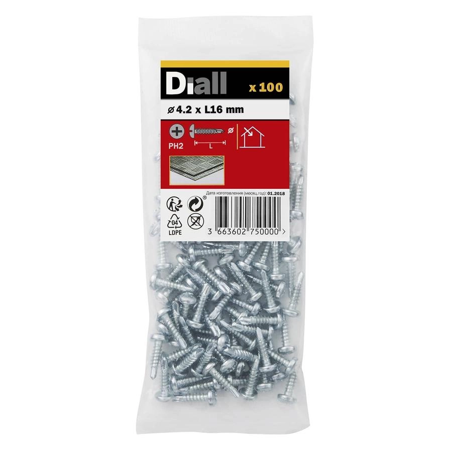 Self Drilling Screw - 16 mm 4.2 mm Pack